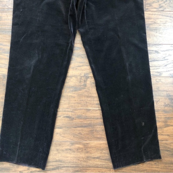 vintage • 90s Calvin Klein velvet pants trousers chocolate brown high waist - Picture 6 of 12